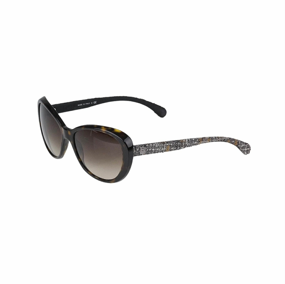 CHANEL AUTHENTIC TWEED STYLE SUNGLASSES WI…